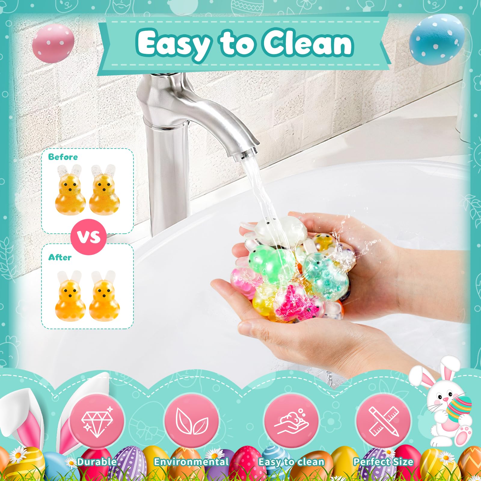 UDZRL squishy balls are easy to clean and reuse.