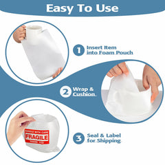 UEIVEDOS foam pouch 12x7.8 cushions small items during relocation