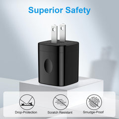 Uenlio USB charger block 2-pack on desk, powers accessories with steady 5W output.