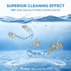 UEOFEN retainer cleaner 200ml tank for easy deep cleaning of dental appliances