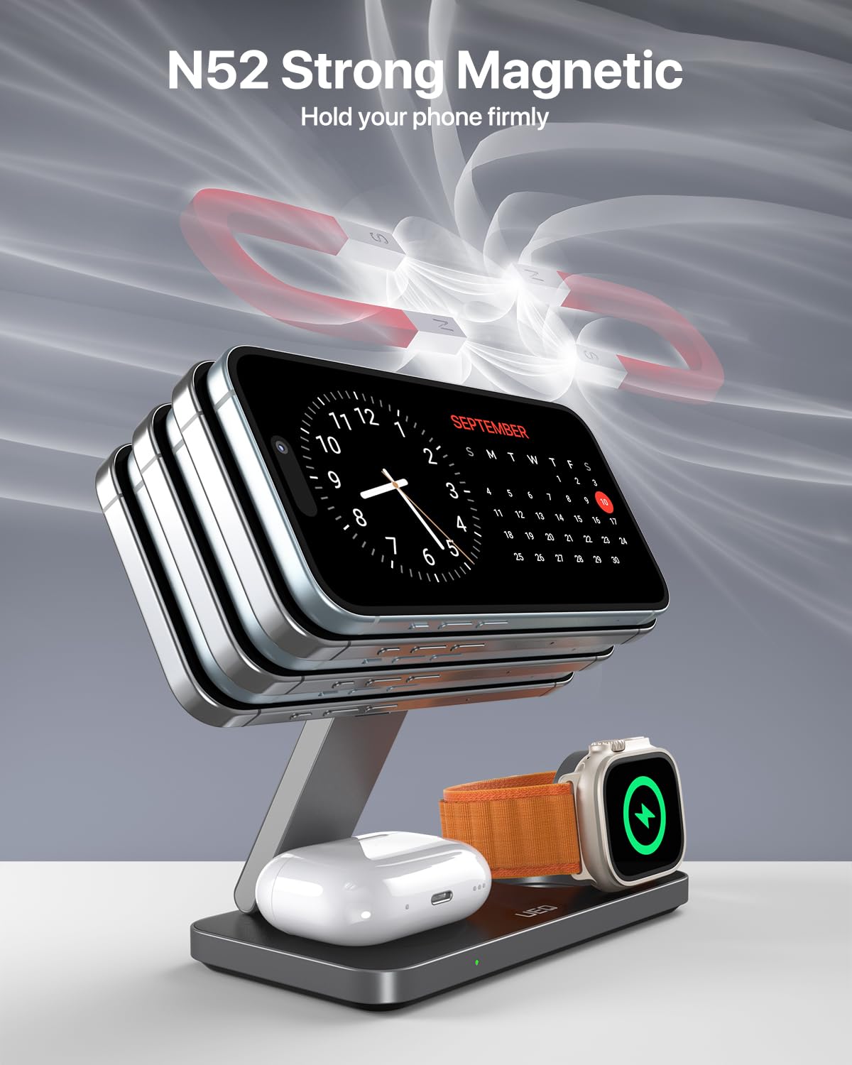 UEQ Compact travel-friendly design fits backpacks and carry-ons for on-the-go charging.