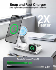 UEQ magsafe-compatible iPhone charging hub with precise alignment