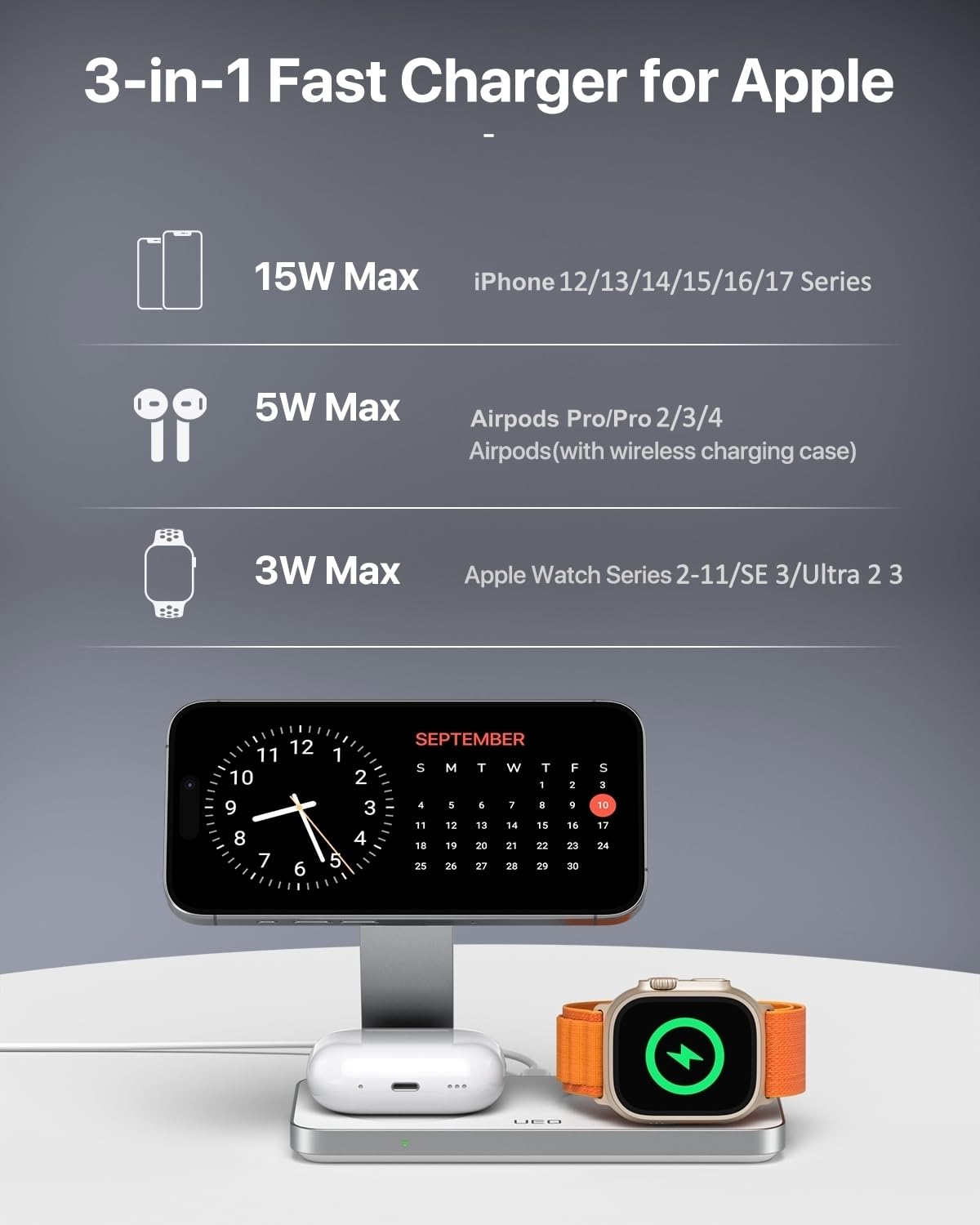 UEQ strong magnetic snap alignment for stable charging