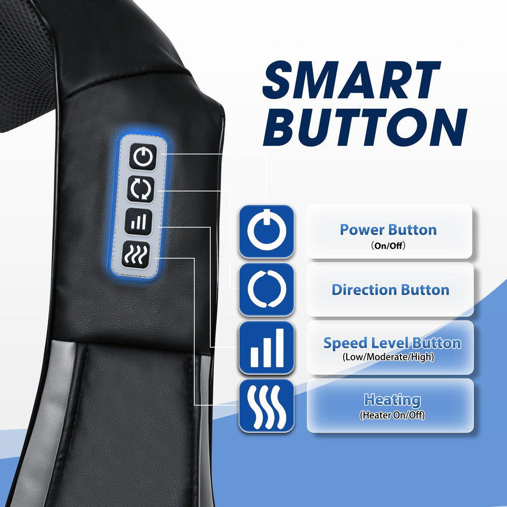 UFFAE massager with three speeds adapts to your relaxation pace.