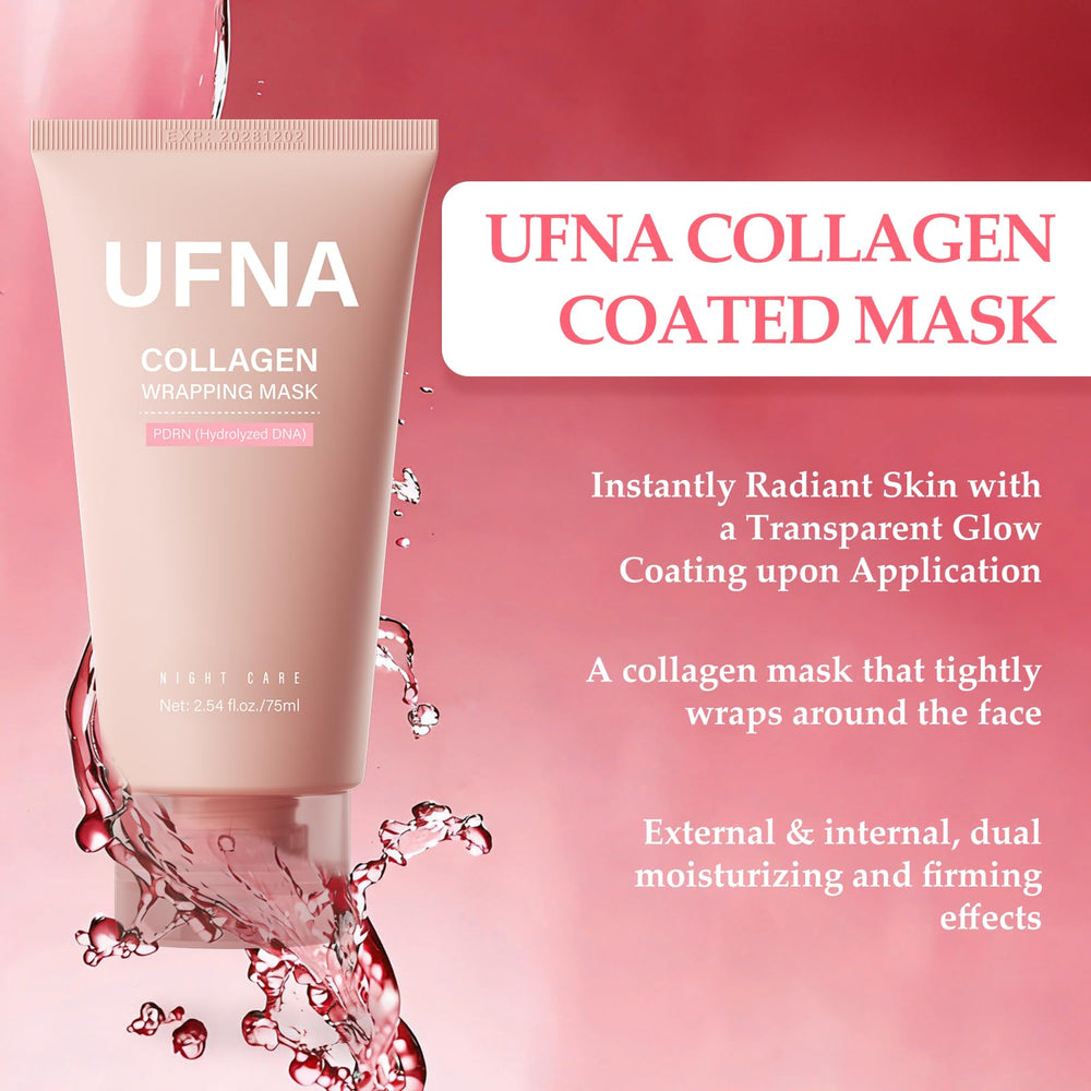 UFNA film-forming mask sets in 15 minutes on skin