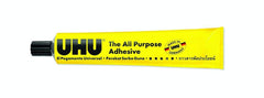 UHU crystal-clear glue drying to a transparent finish for paper crafts
