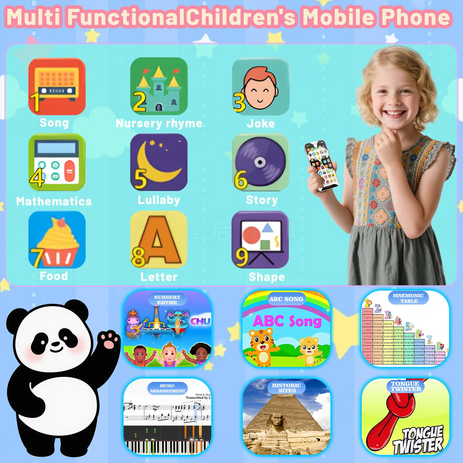 Uibyt kids-phone durable closeup emphasizes chew-safe materials and rounded edges