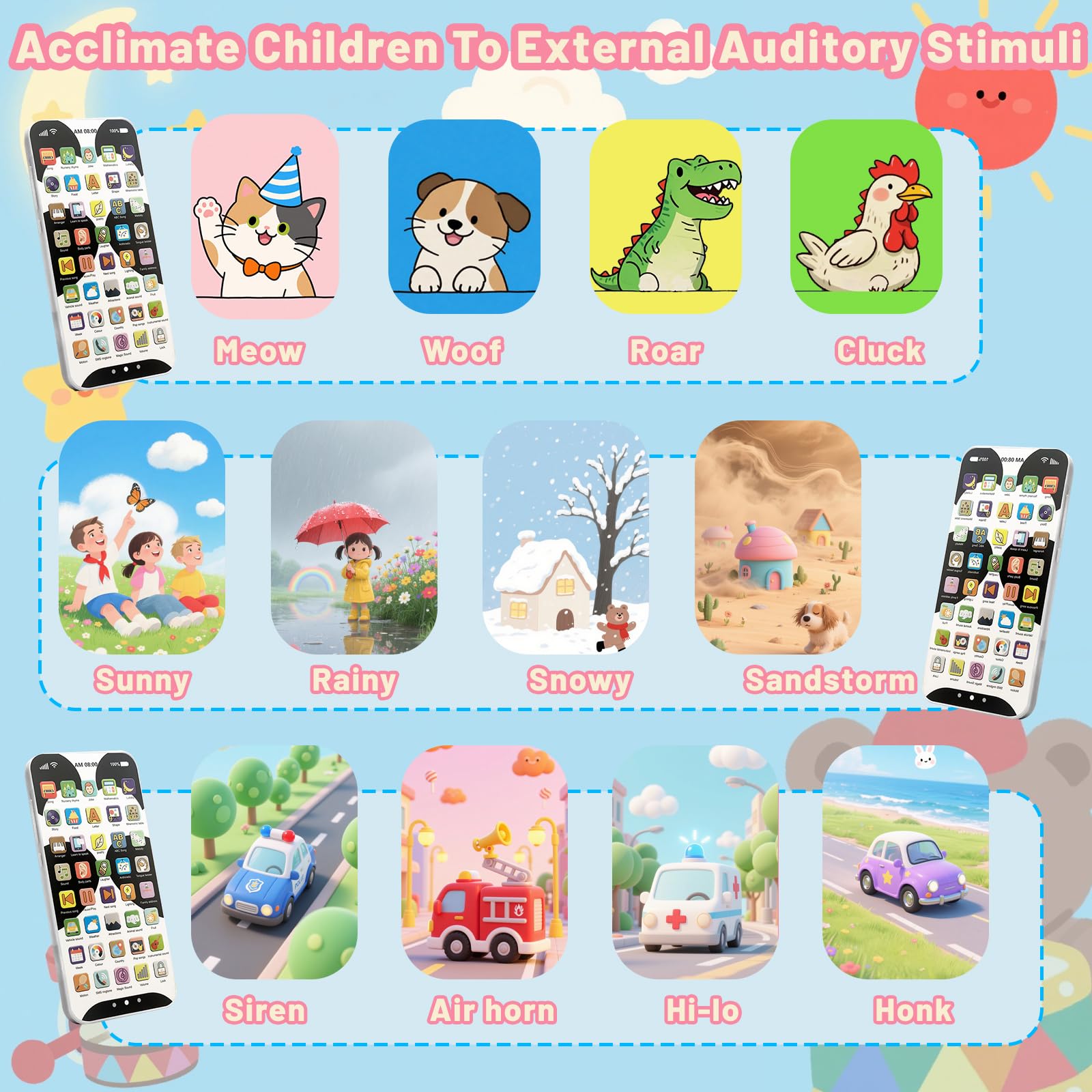 Uibyt kids-phone gift-pack image presents ideal birthday or holiday surprise