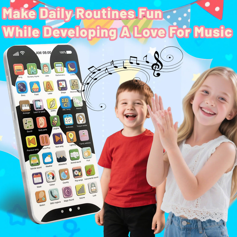 Uibyt kids-phone charging-cable image highlights USB charging for long play sessions