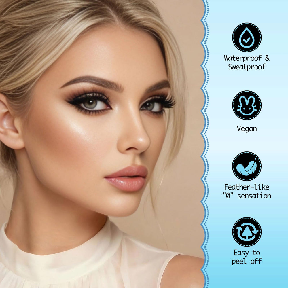 Uiheex easy-peel removal protects natural lashes