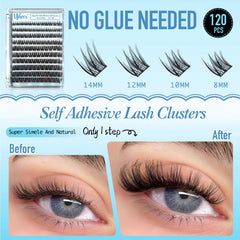 Uiheex lash clusters offer long-lasting all-day wear