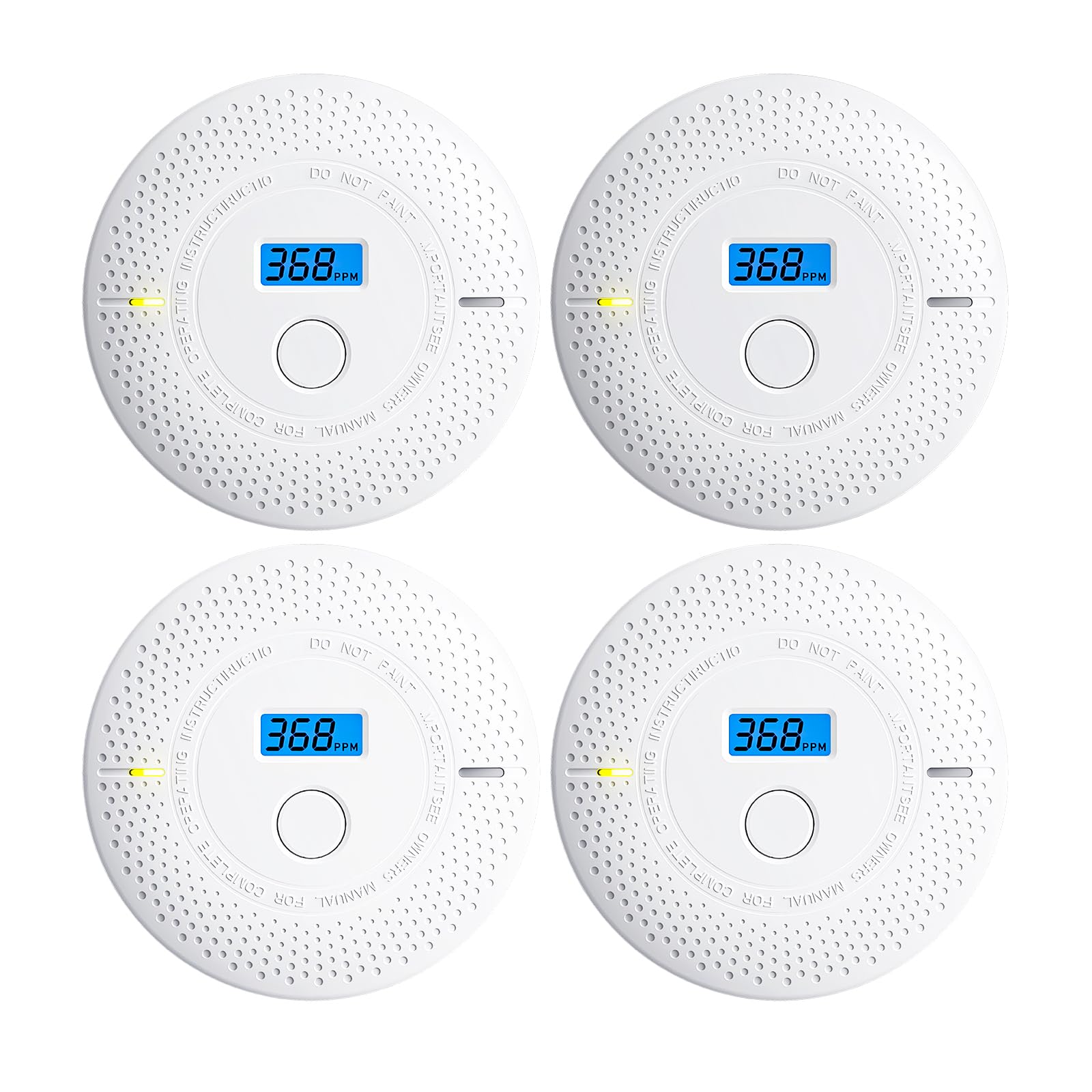 Uingarm 2-in-1 detector front view with LED status and audible alarm