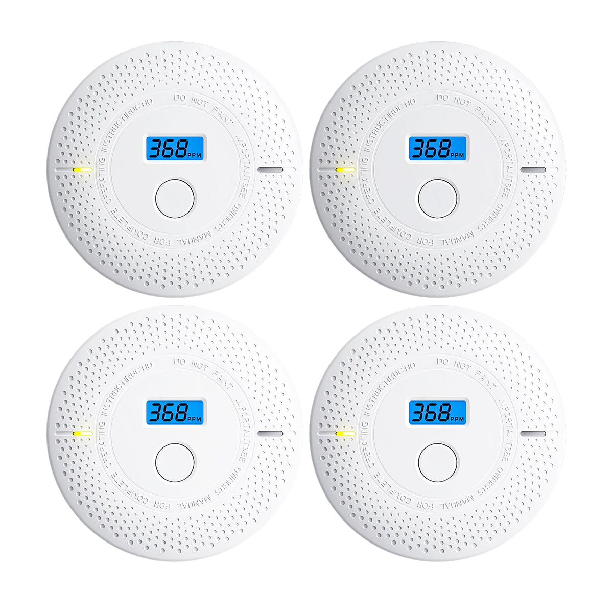 Uingarm 2-in-1 detector front view with LED status and audible alarm