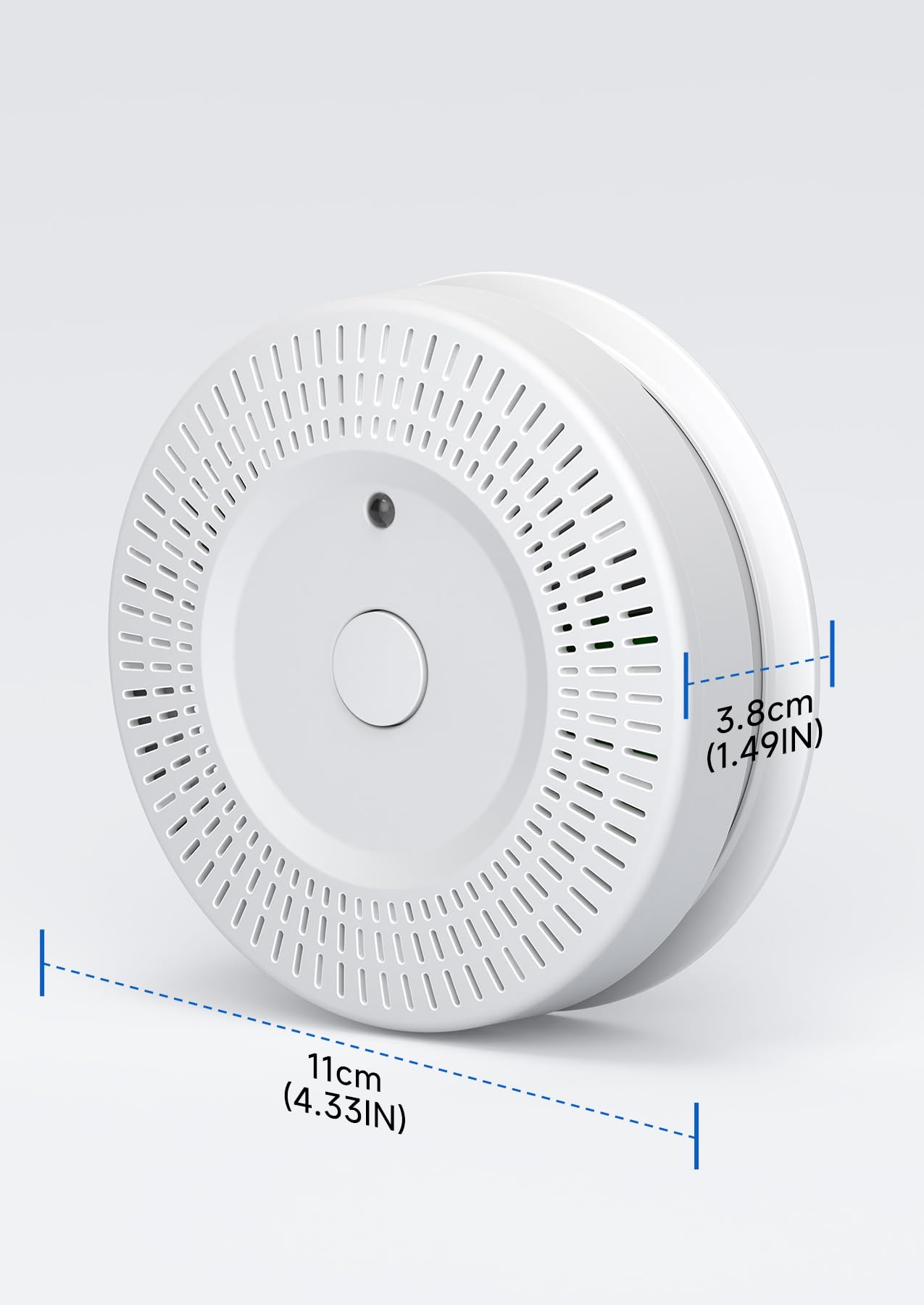 Uingarm smoke detector suitable for multiple rooms beyond kitchen and bathroom