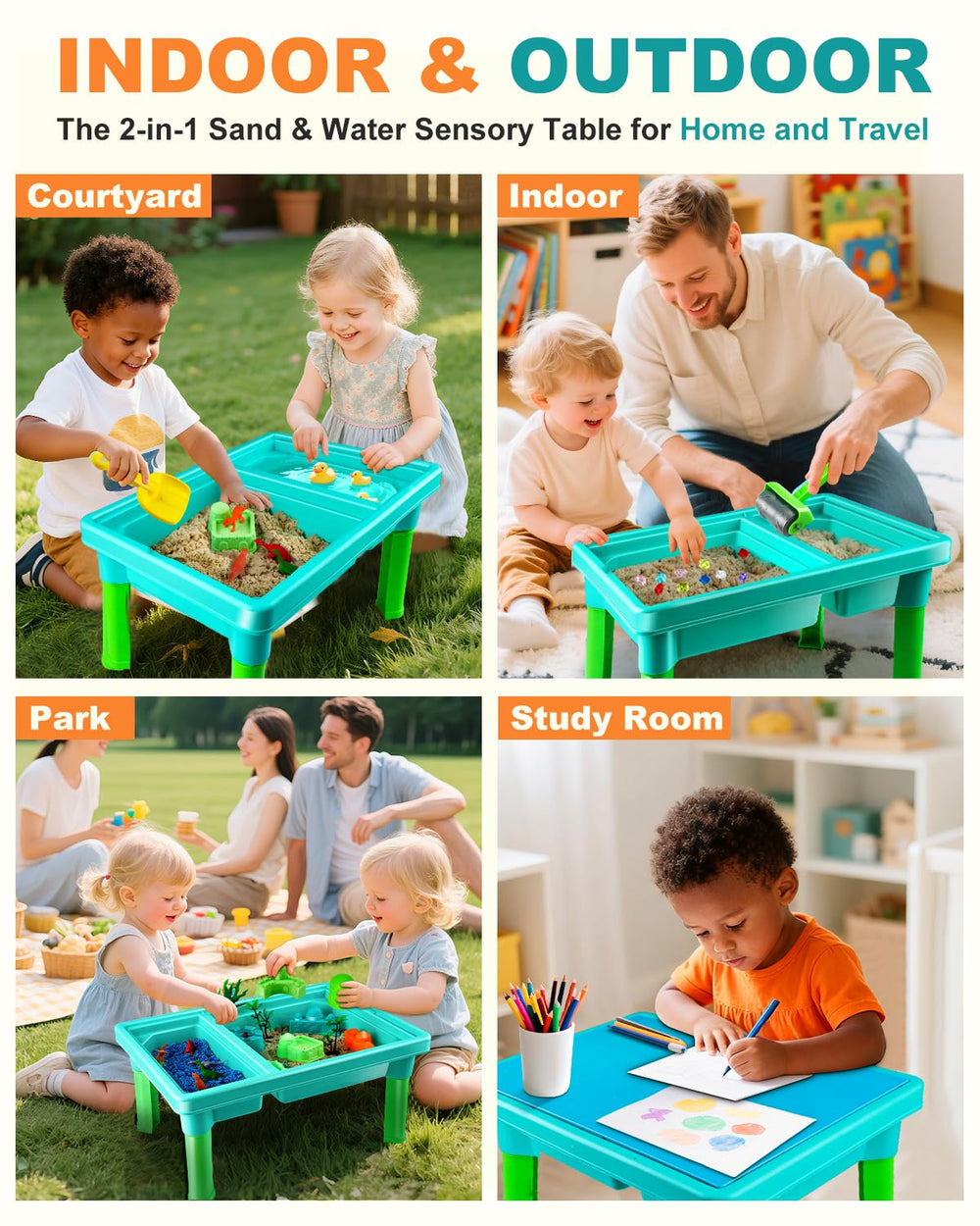 Uiopy Sandbox Kit foldable design saves space and simplifies cleanup