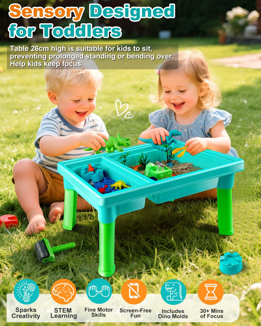 Uiopy Sandbox Kit volcano mold for imaginative dinosaur adventures
