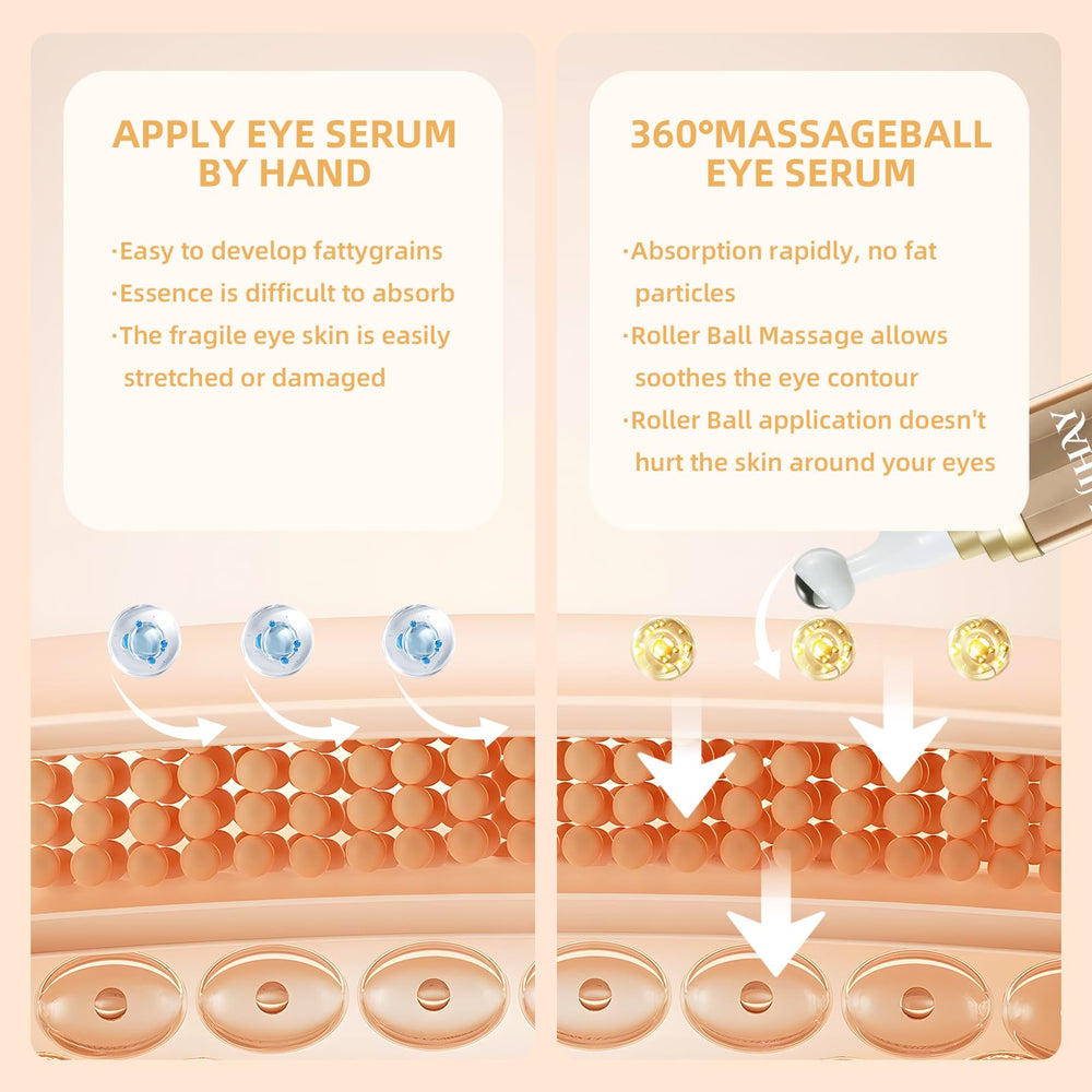 UJHAY cooling under-eye massage ball supports soothing eye care