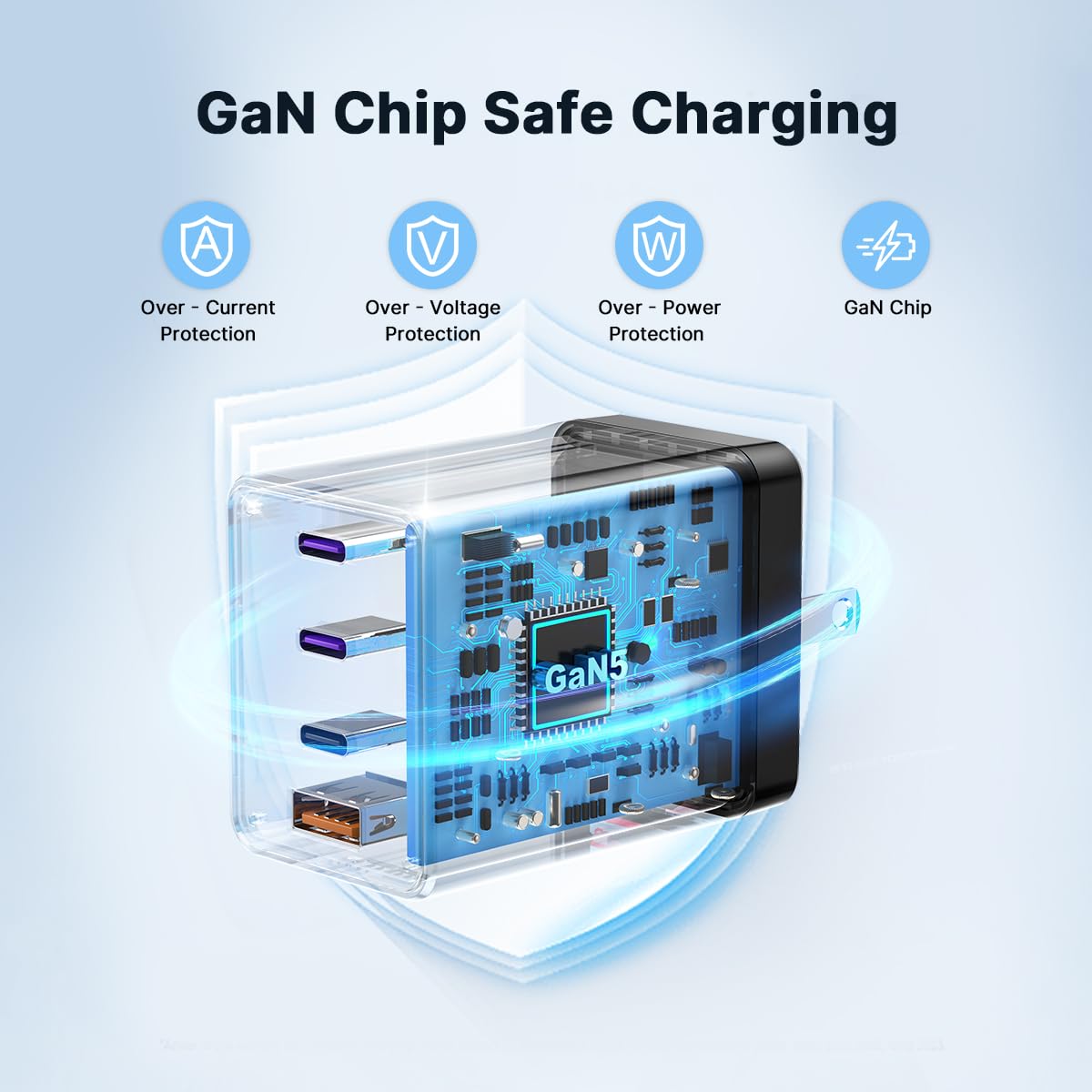 UKCSIS 30W USB-C port delivering fast charging for phone or tablet