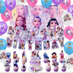 UKMPFGJ kpop birthday backdrop for memorable photo moments at parties.