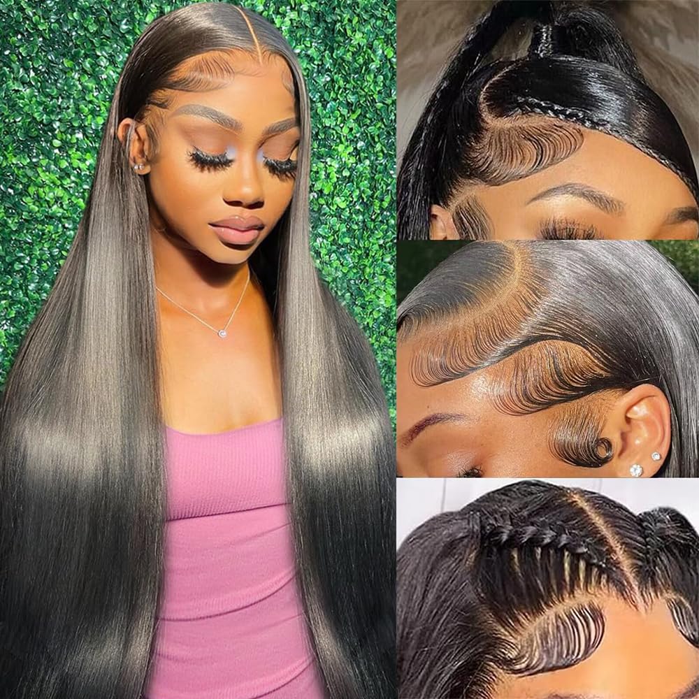 UKOWN 13x6 lace-front wig 28-inch straight for natural everyday styling