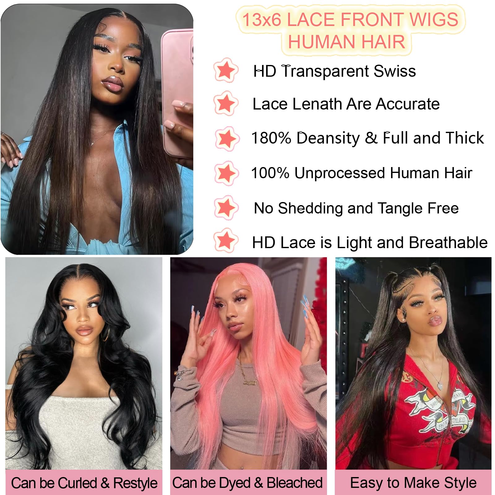 UKOWN HD lace-front wig with baby hair detail for seamless hairline