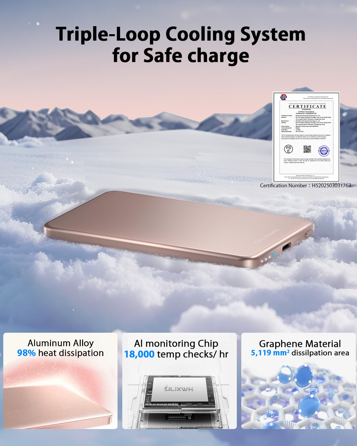 ULiXWH aluminum-shell closeup shows premium heat-dissipation design.