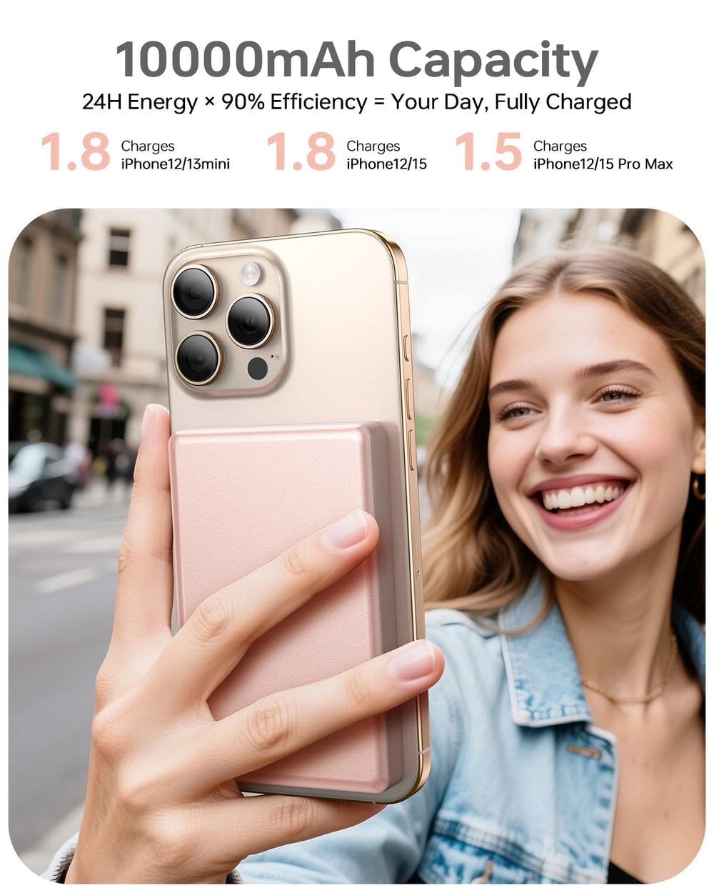 ULiXWH ultra-slim 10k power bank profile shown for compact portability