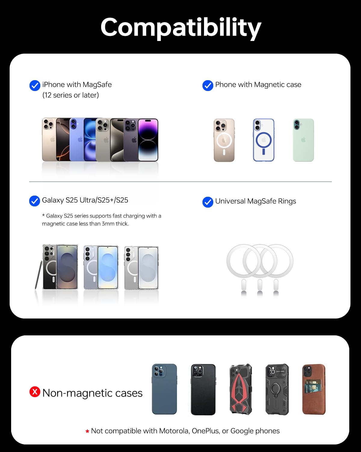 USB-C cable included for versatile recharging and setup.
