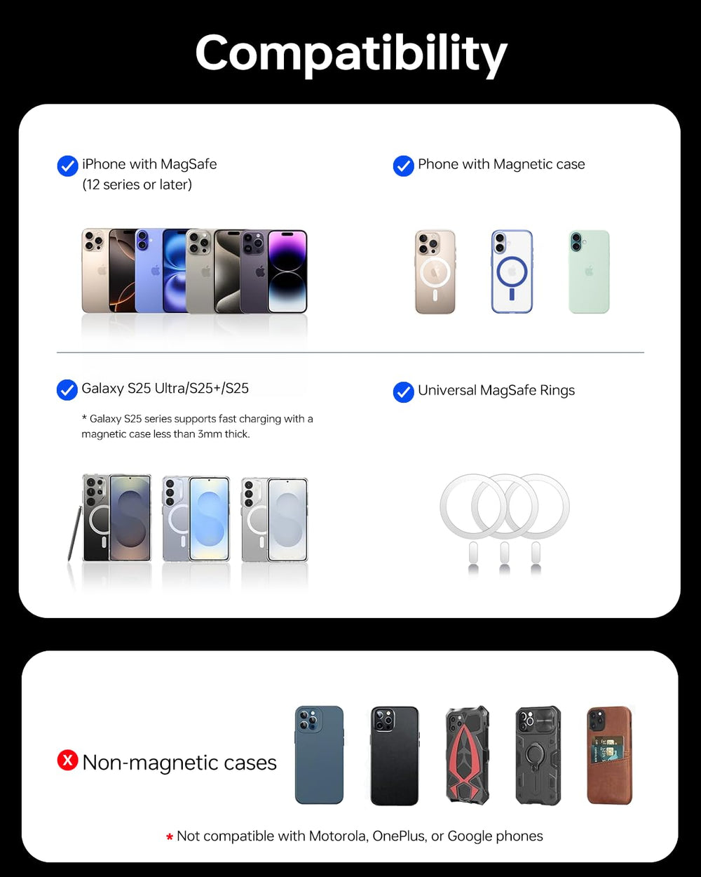 USB-C cable included for versatile recharging and setup.