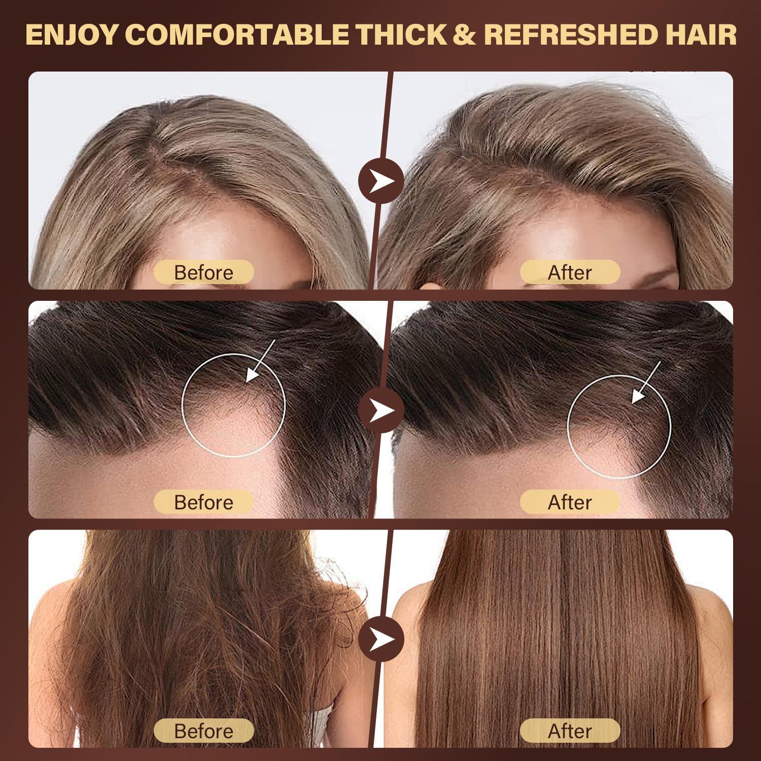 ulluxe scalp massager included offers a relaxing scalp massage during cleansing.