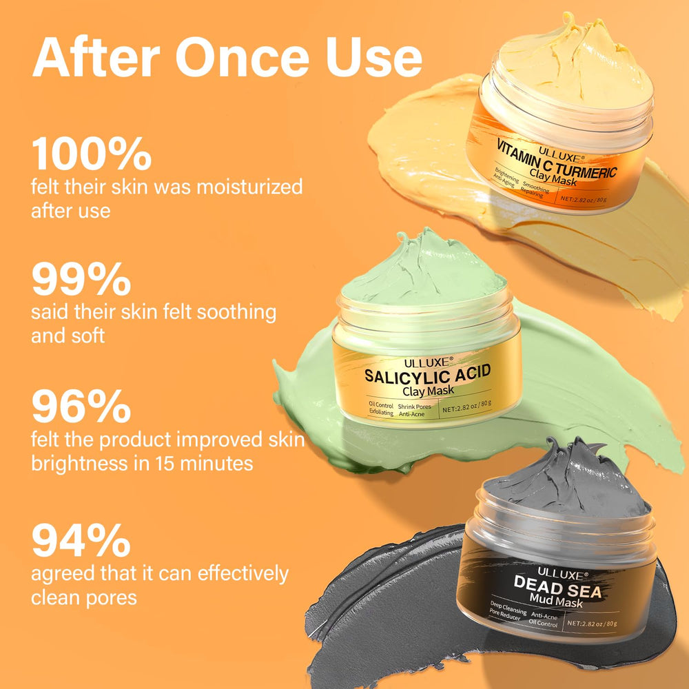 ulluxe Travel-size mask set ideal for on-the-go skincare