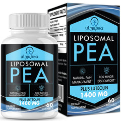 Ulmubra liposomal pea capsules for enhanced absorption in everyday use.