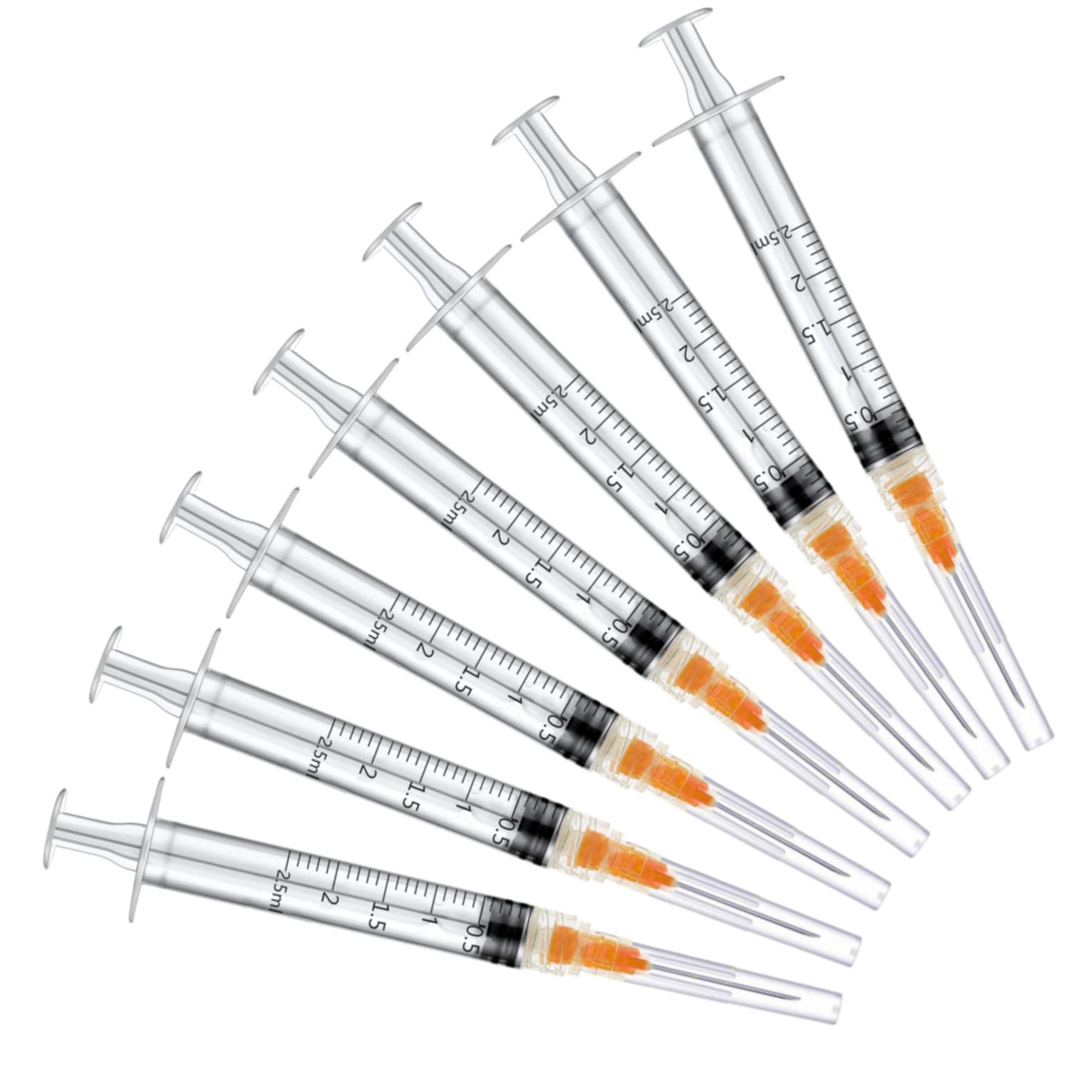 Ulove Prs 20-pack 2.5ml syringes set for precise dispensing in labs and crafts.