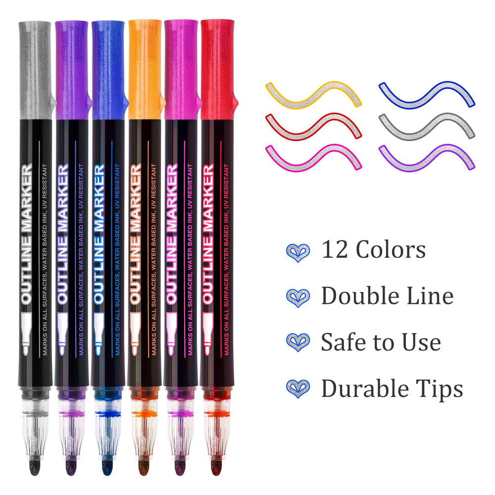 Ulrhpc bright colors marker set in box ideal for quick-start projects.