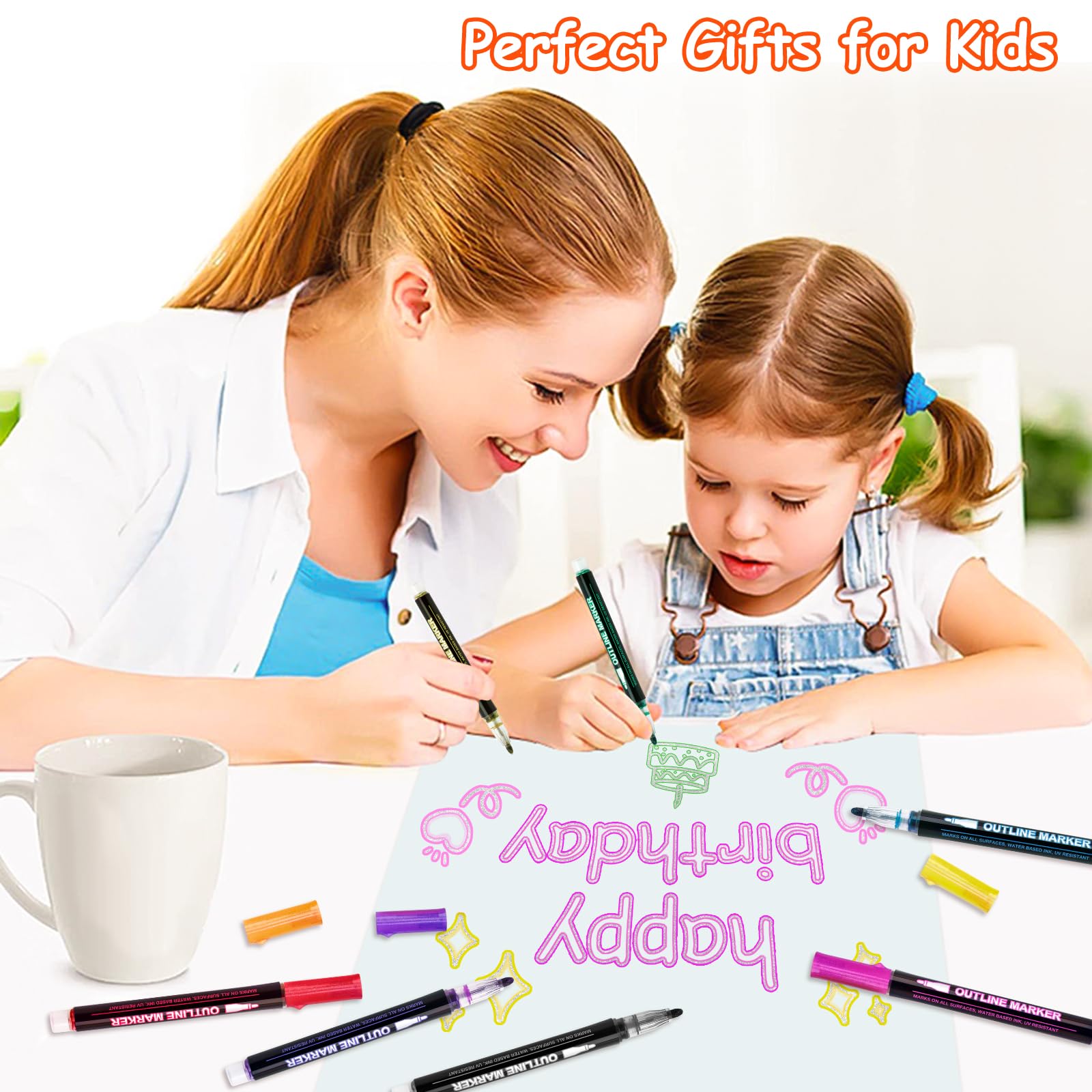 Ulrhpc dual-color outline effect pen showing layered color outlines.
