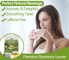 ULTHMOK rosemary tea in cup showcasing smooth, caffeine-free infusion.