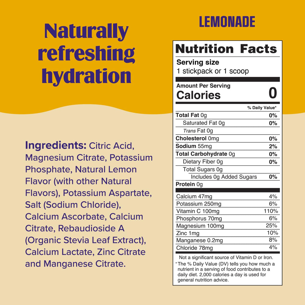 Ultima Replenisher six-electrolyte blend visible in package for balanced hydration