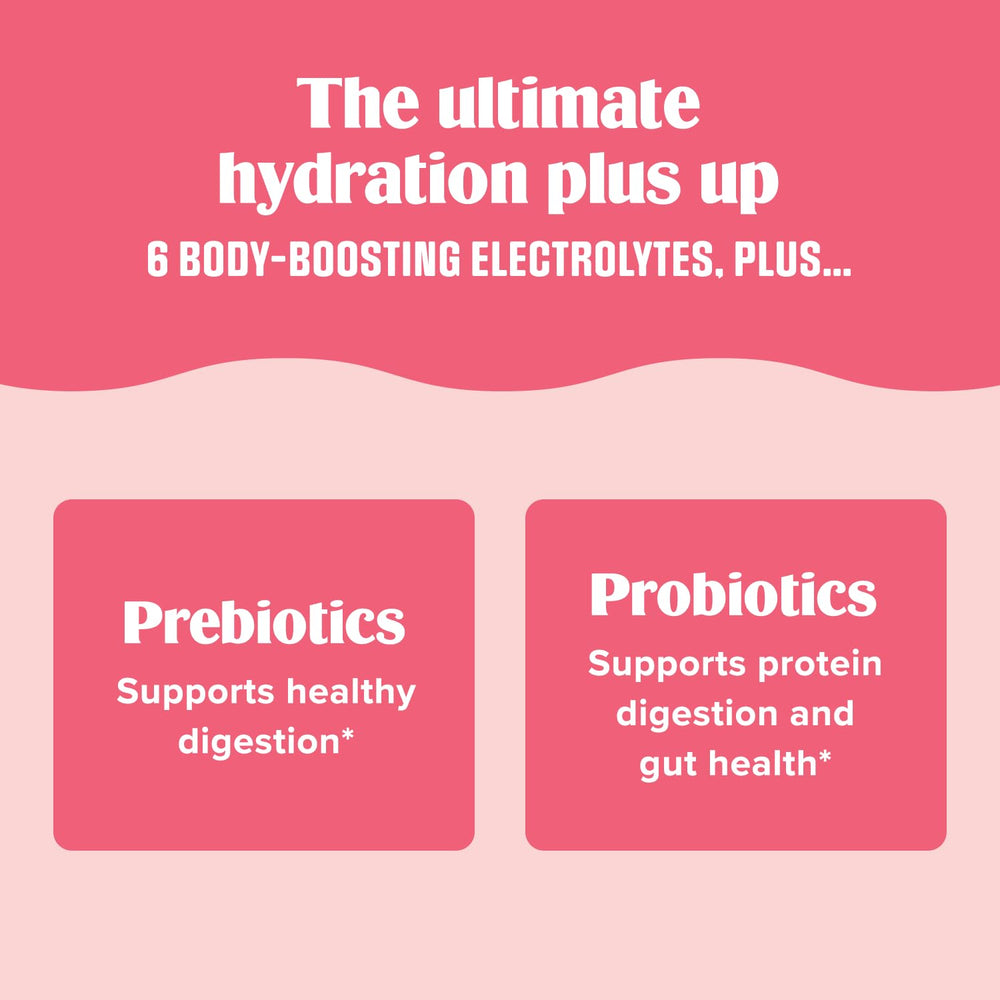 Ultima Replenisher acacia gum fiber and prebiotics ingredient panel close-up.