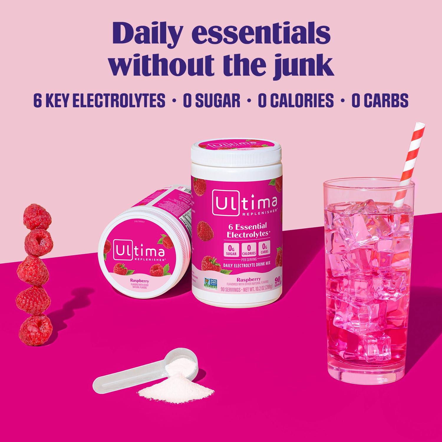 Ultima Replenisher scoop measuring a precise electrolyte dose