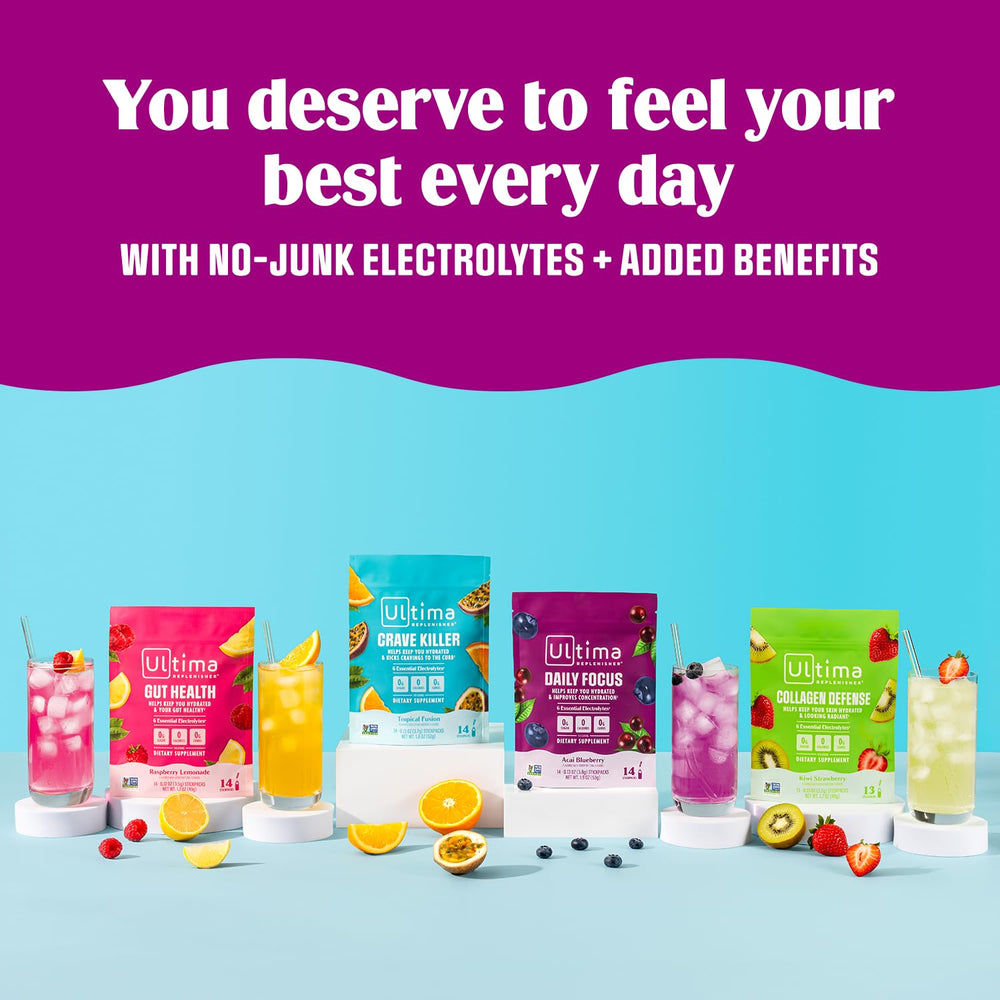 Ultima Replenisher Daily Focus dissolving powder blends into water quickly.