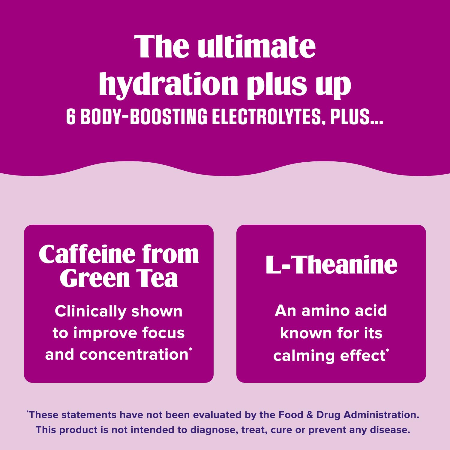 Ultima Replenisher Daily Focus label highlights vegan, gluten-free, non-GMO benefits.