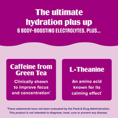 Ultima Replenisher Daily Focus label highlights vegan, gluten-free, non-GMO benefits.
