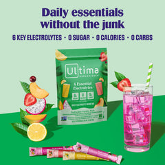 Ultima Replenisher dissolves quickly in water for on-the-go tea moments.