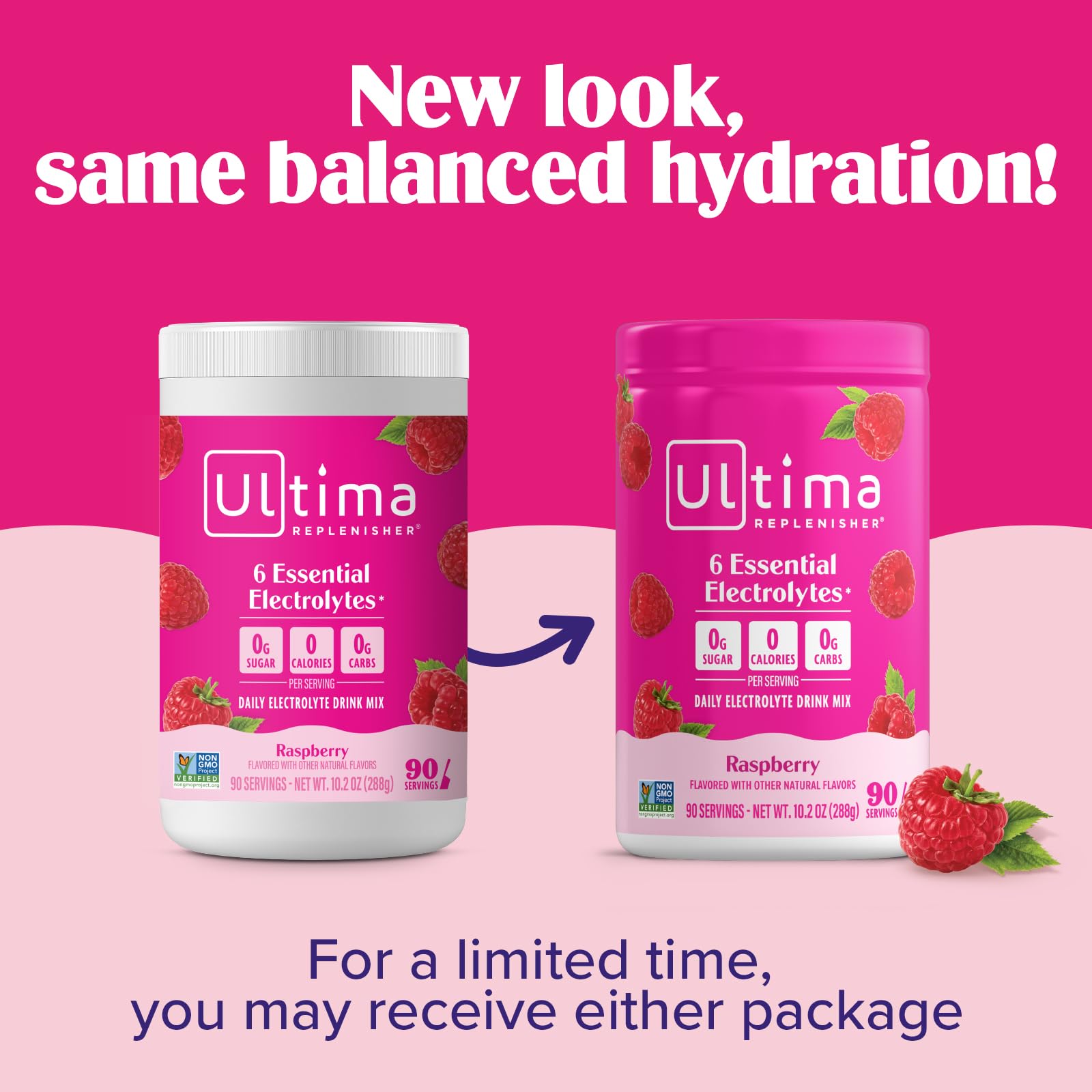 Ultima Replenisher plant-based formula with vegan-friendly label close-up