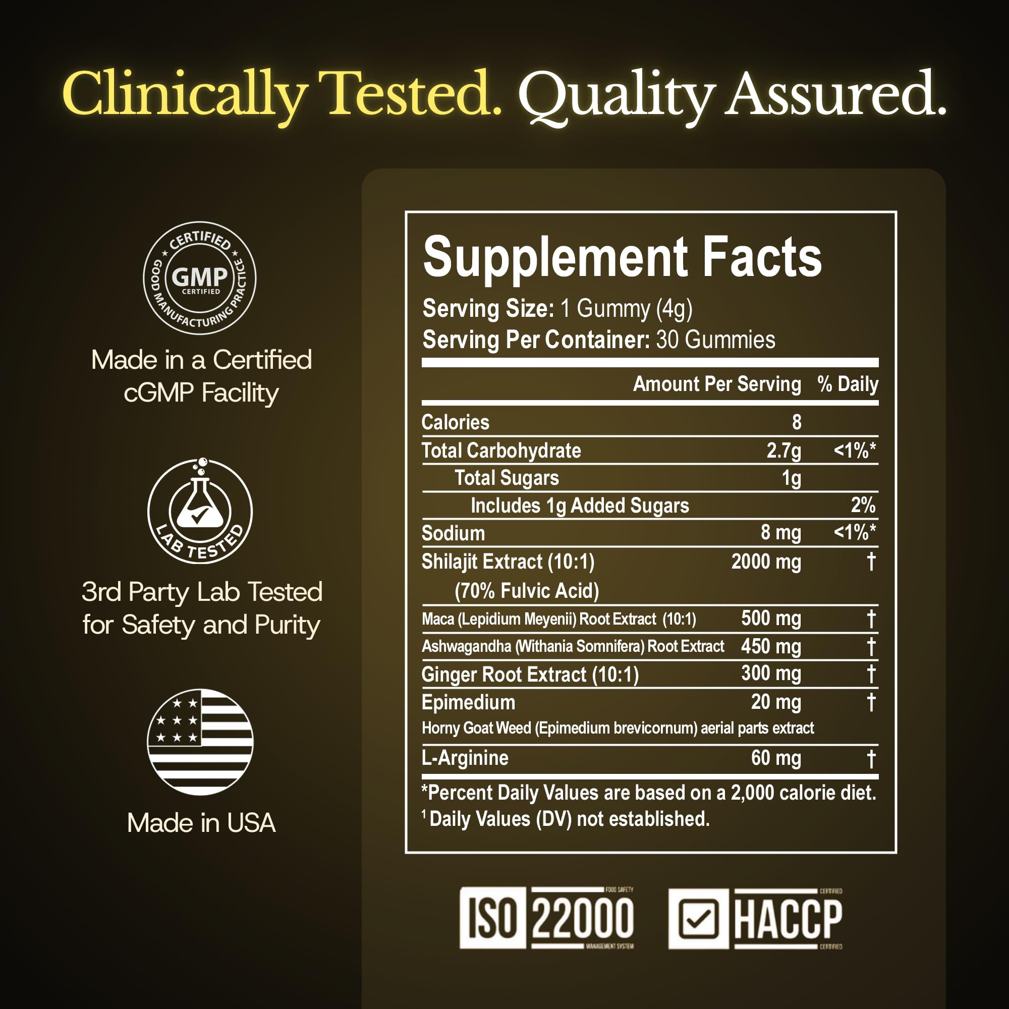 UltimaPeak ingredients featuring Ashwagandha and Maca for balanced wellness.