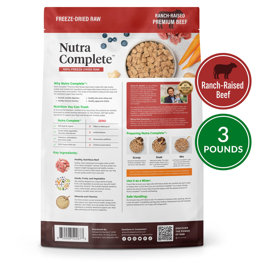 Mixer-in-action with Nutra Complete demonstrating versatile feeding option.