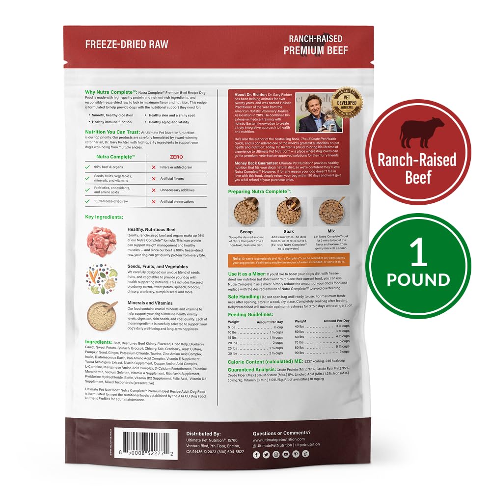 ULTIMATE PET NUTRITION Nutra Complete-serving-cups provides convenient portions for precise feeding