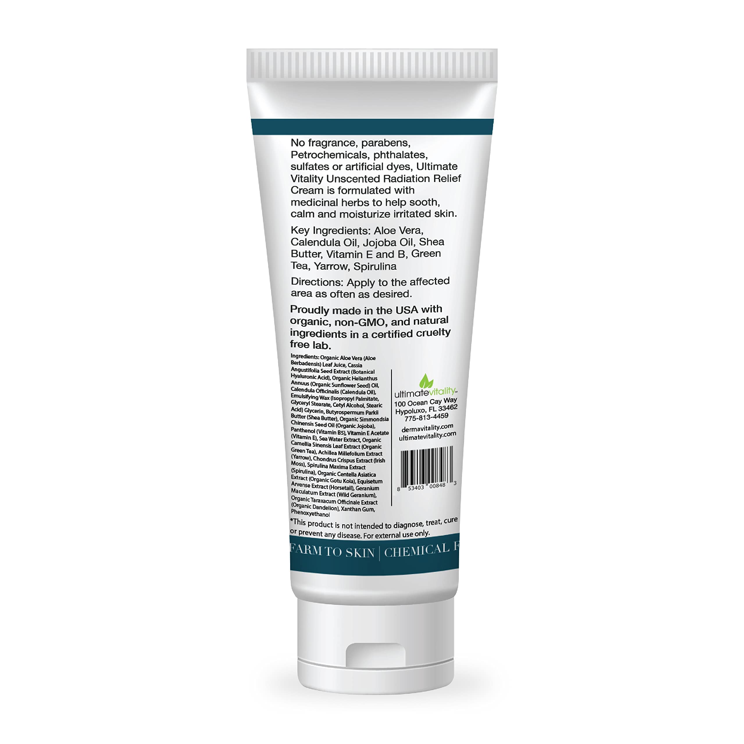 UltimateVitality rich botanicals like shea butter and hyaluronic acid shown.