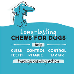 Ultra Chewy Double Treat Bones chewy center enhances dog enjoyment and taste.