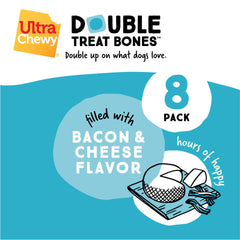 Ultra Chewy Double Treat Bones rawhide-free design for safer chews.